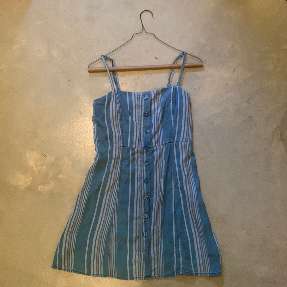 Denim mini dress